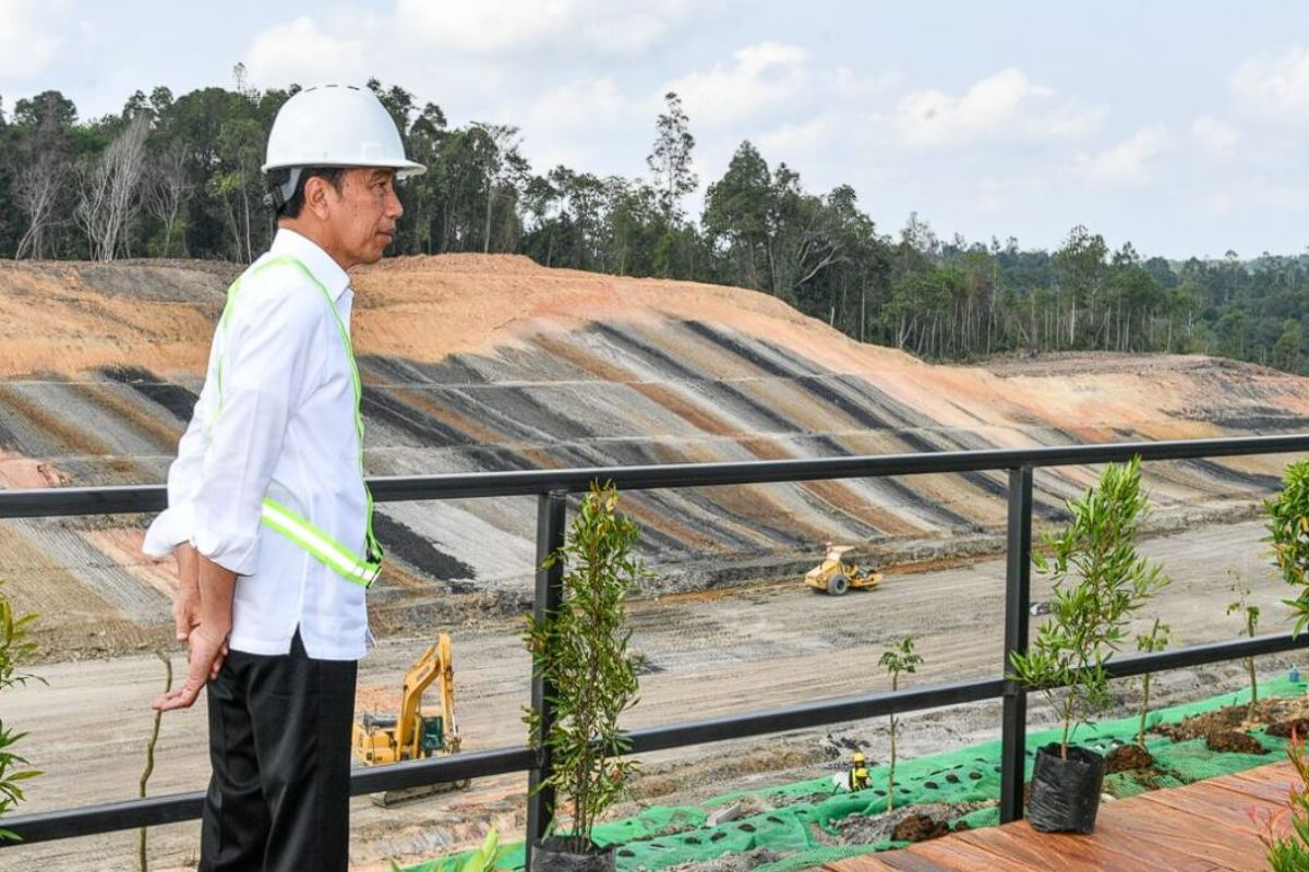 Presiden Jokowi tinjau IKN