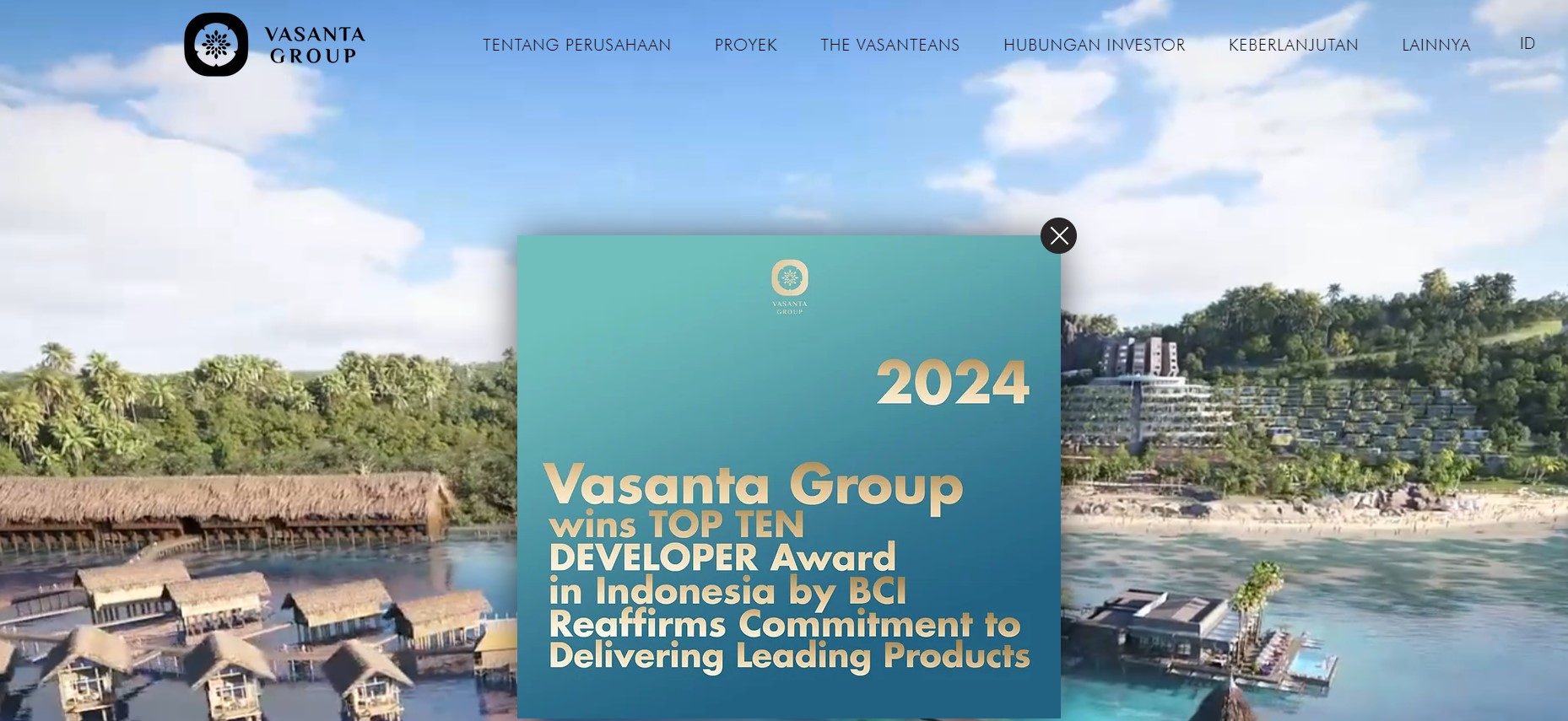 Website resmi Vasanta Group