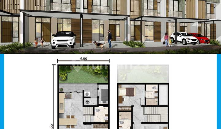 Rumah Pik 2 Cluster Kuningan Village Tipe 6x15 Carnelian 2 Lantai