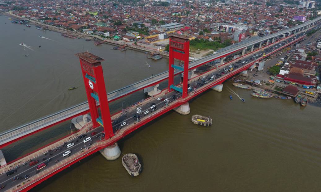 Jembatan Ampera Ikon Kota Palembang Yang Mirip Tower Bridge